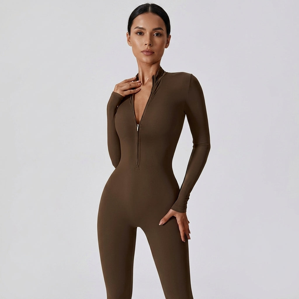 Elcevi | Long-Sleeve Sporty Jumpsuit For Women