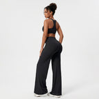 Elcevi | High Waist Flared Trousers For Women