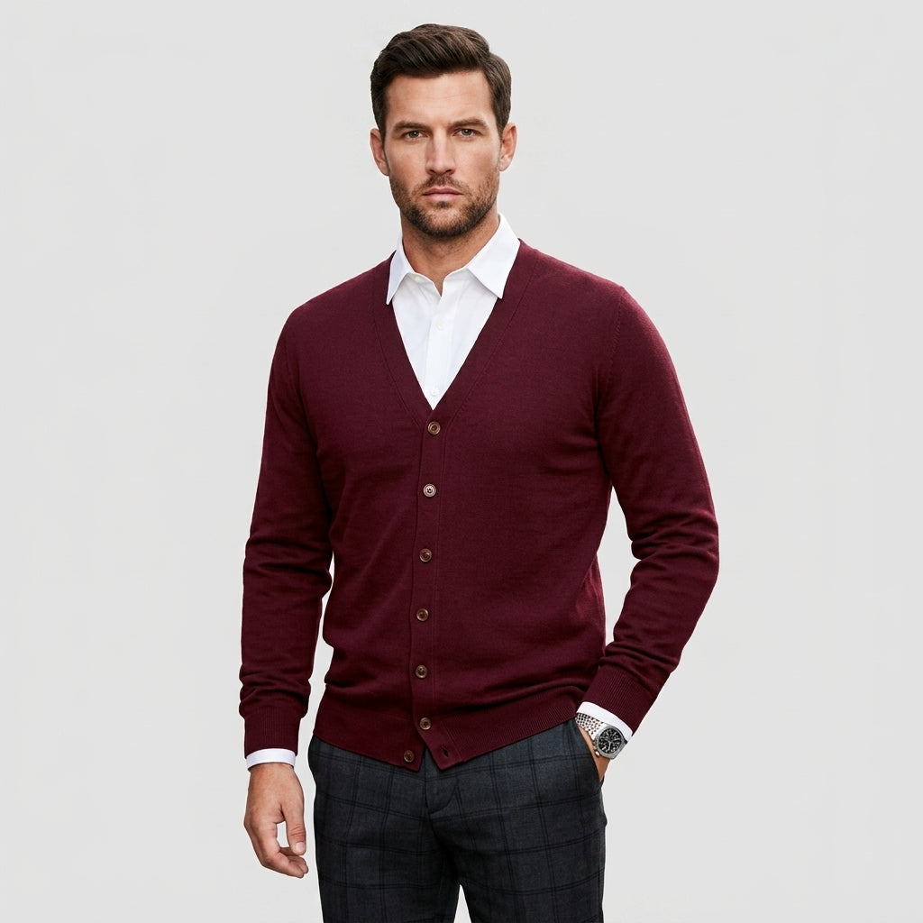 Elcevi | Button‑Up Cardigan For Men