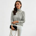 Elcevi | Casual High Neck Sweater For Women