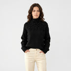 Elcevi | Sweater with Cable Knit Detail For Women
