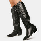 Lizzy | Western Inspired Knee-High Boots