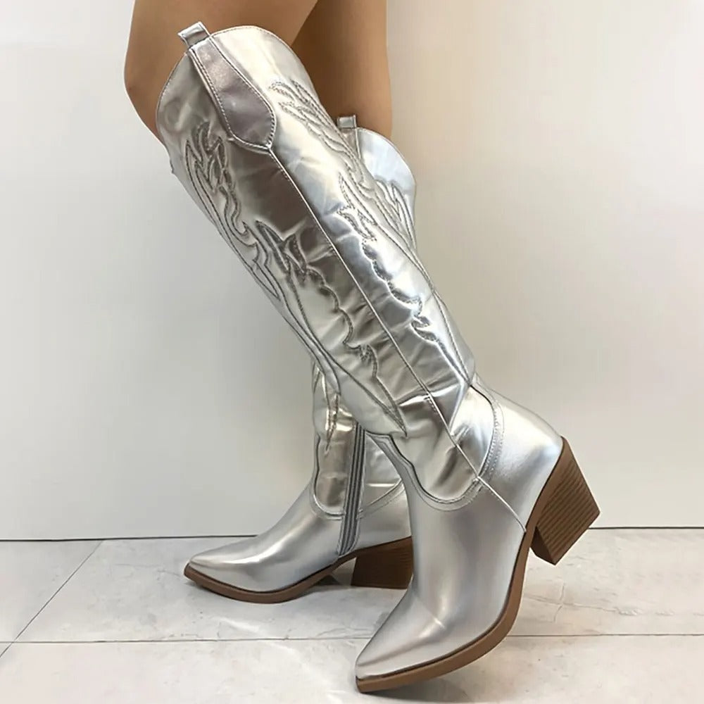 Lizzy | Western Inspired Knee-High Boots