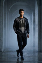 Abstract Intarsia Relaxed Crew Neck Jumper | James
