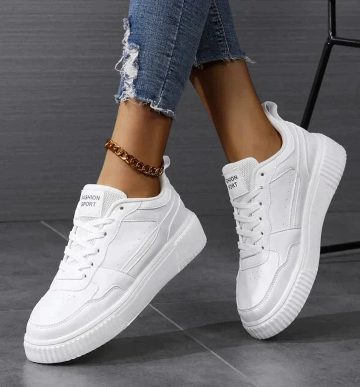 Kendra | Chunky Sole Colorblock Low-top Lace-up Sneakers