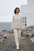 Lia | Diamond-quilted Sleeveless Bodywarmer Vest with Snap Closure