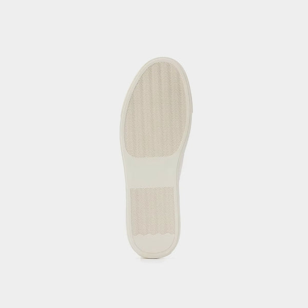 Gio | Minimalist Low-top White Sneakers with Tan Lining