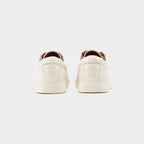 Gio | Minimalist Low-top White Sneakers with Tan Lining