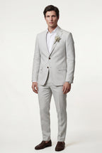 Liam | Pastel Slim Fit Two-piece Suit with Notched Lapel