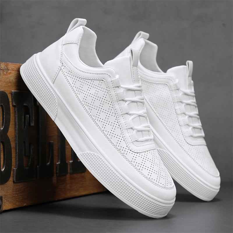 Liam | Perforated Minimalist Low-top Sneakers