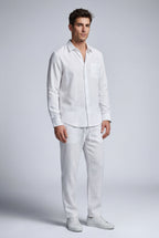 Liam | Relaxed Long-sleeve Shirt and Drawstring Pants Set