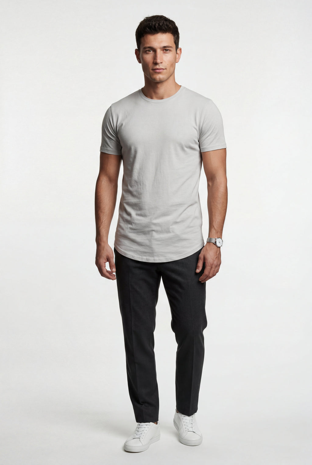 Kian | Slim Fit Crew Neck Short Sleeve Tee