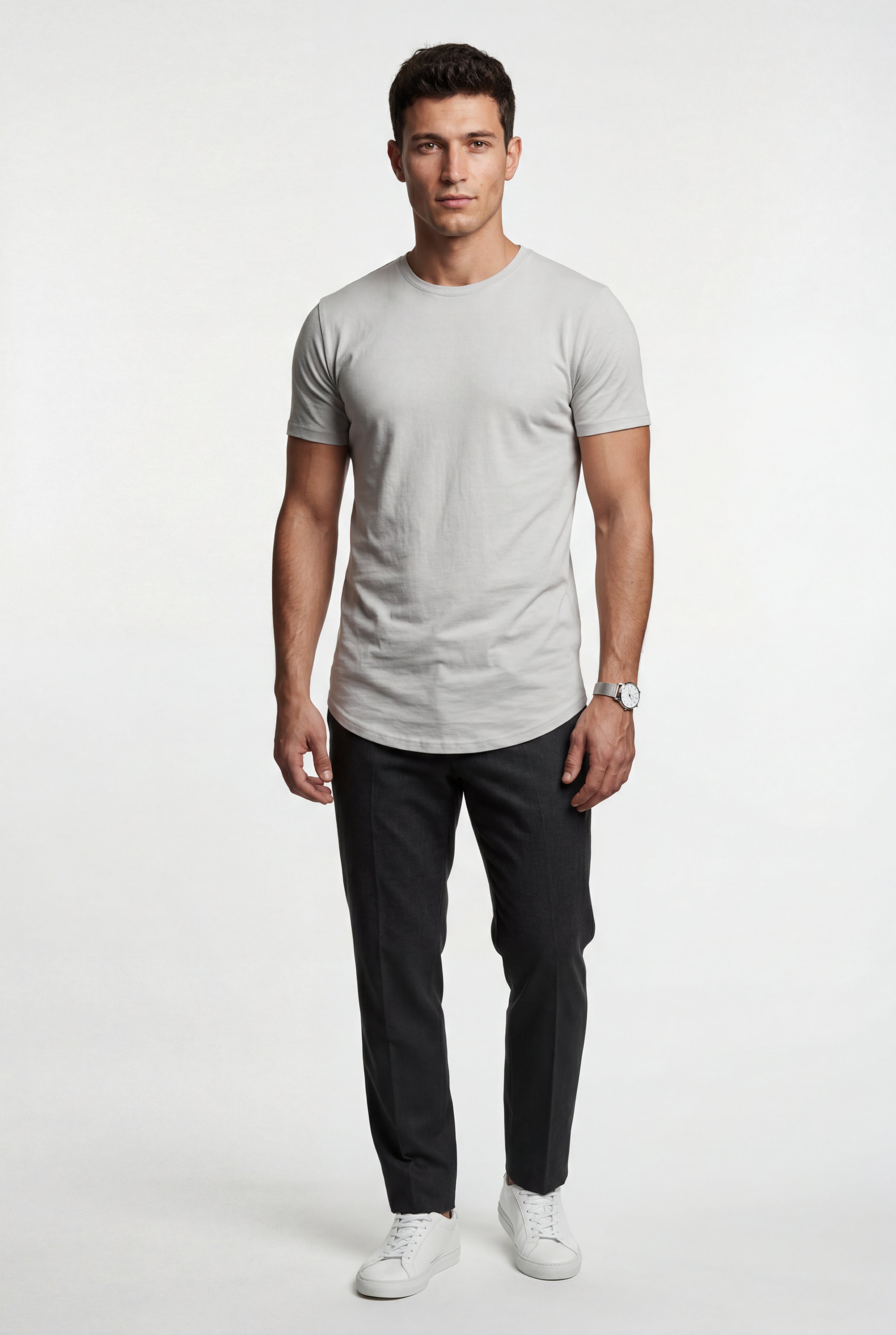 Kian | Slim Fit Crew Neck Short Sleeve Tee