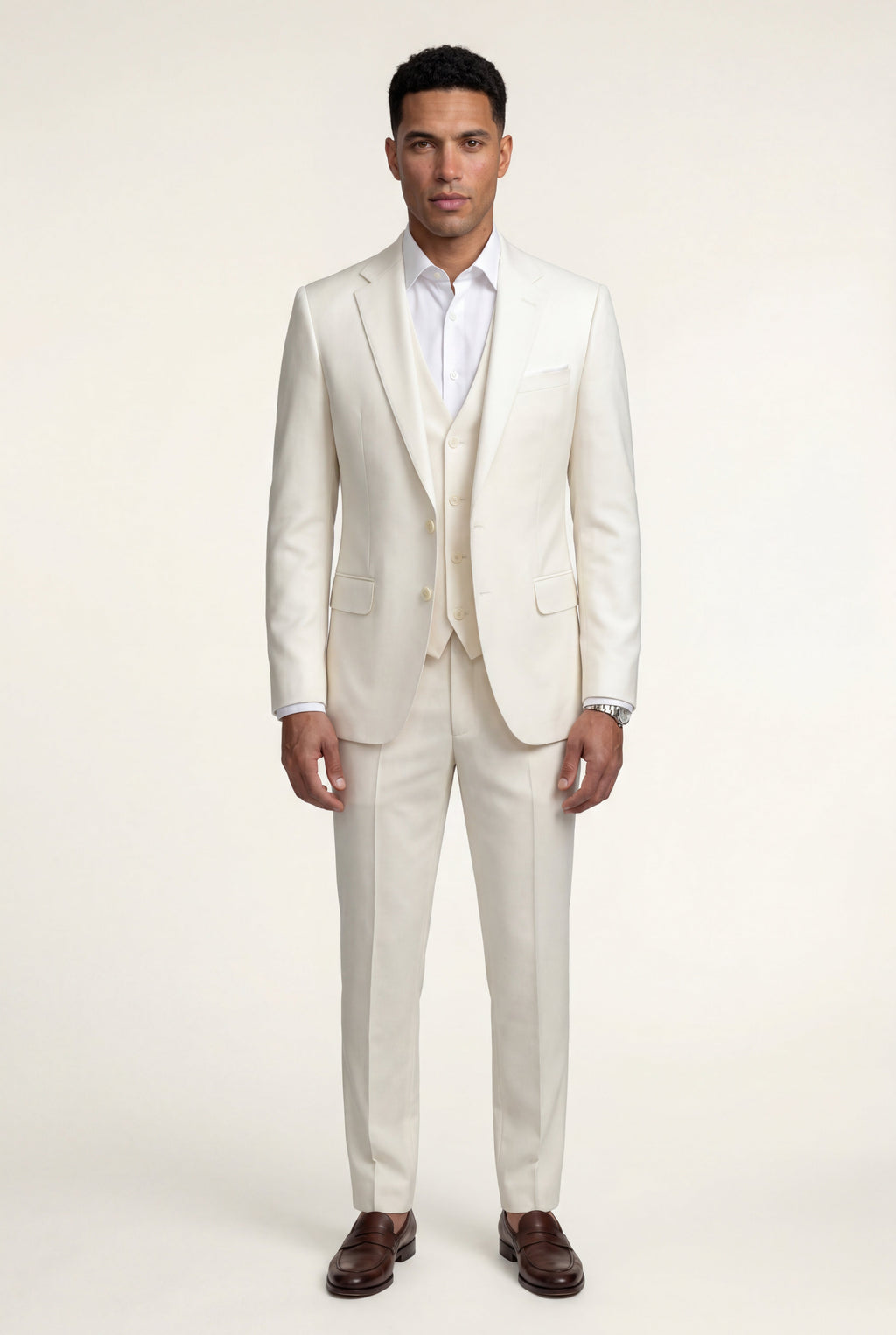 Liam | Slim Fit Three-piece Suit with Notch Lapel Vest