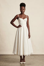 Alyssa | Sweetheart Neckline Fit and Flare Midi Cocktail Dress For Women