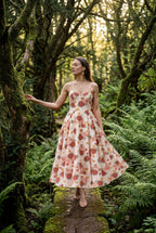 Alyssa | Sweetheart Neckline Fit and Flare Midi Cocktail Dress For Women