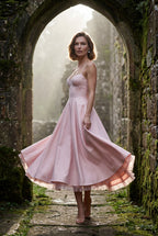 Alyssa | Sweetheart Neckline Fit and Flare Midi Cocktail Dress For Women