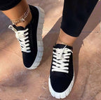Lucy | Women's Chunky Platform Low-Top Canvas Sneakers