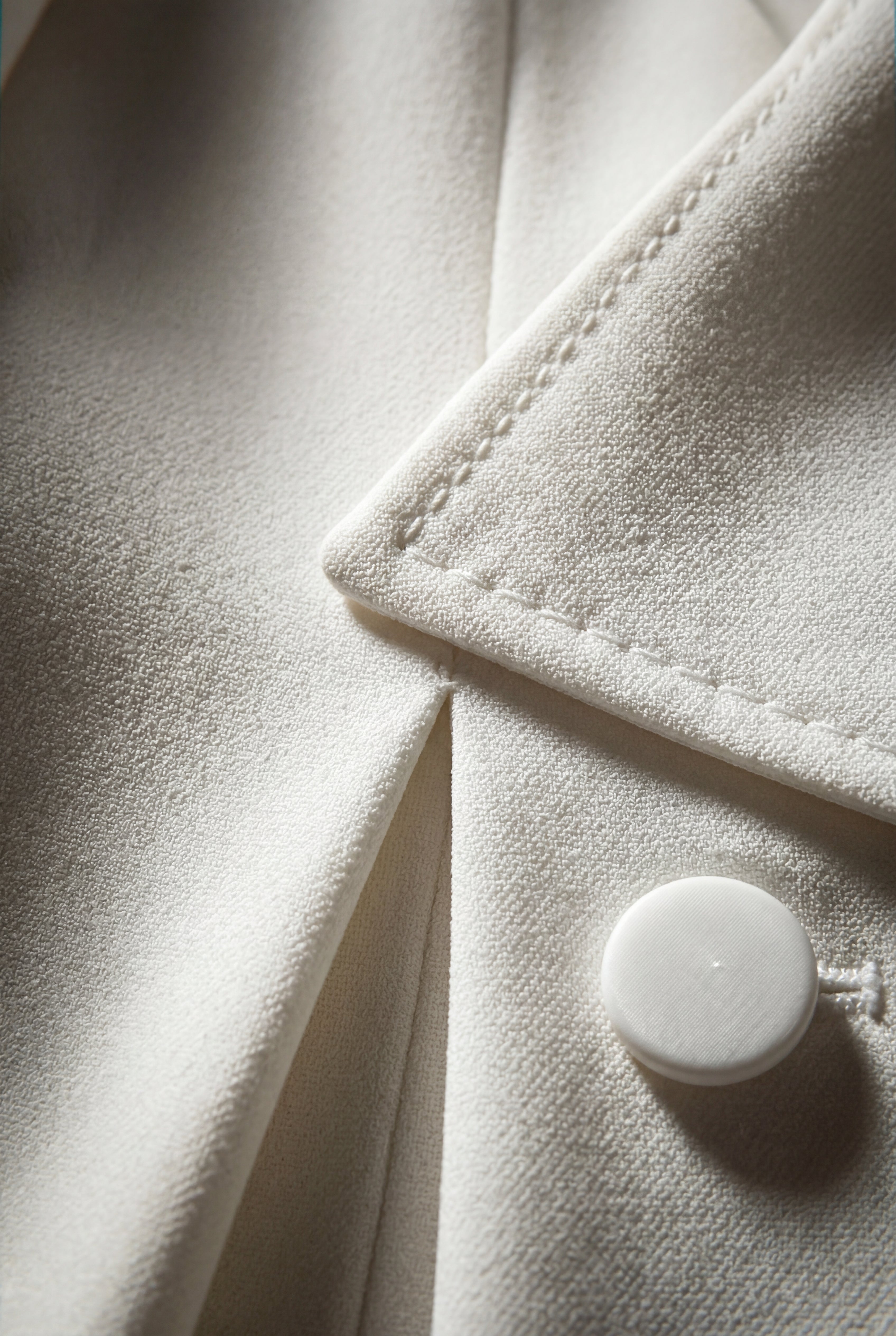 Kim | Women's Ivory Double-Breasted Midi Trench Coat Dress