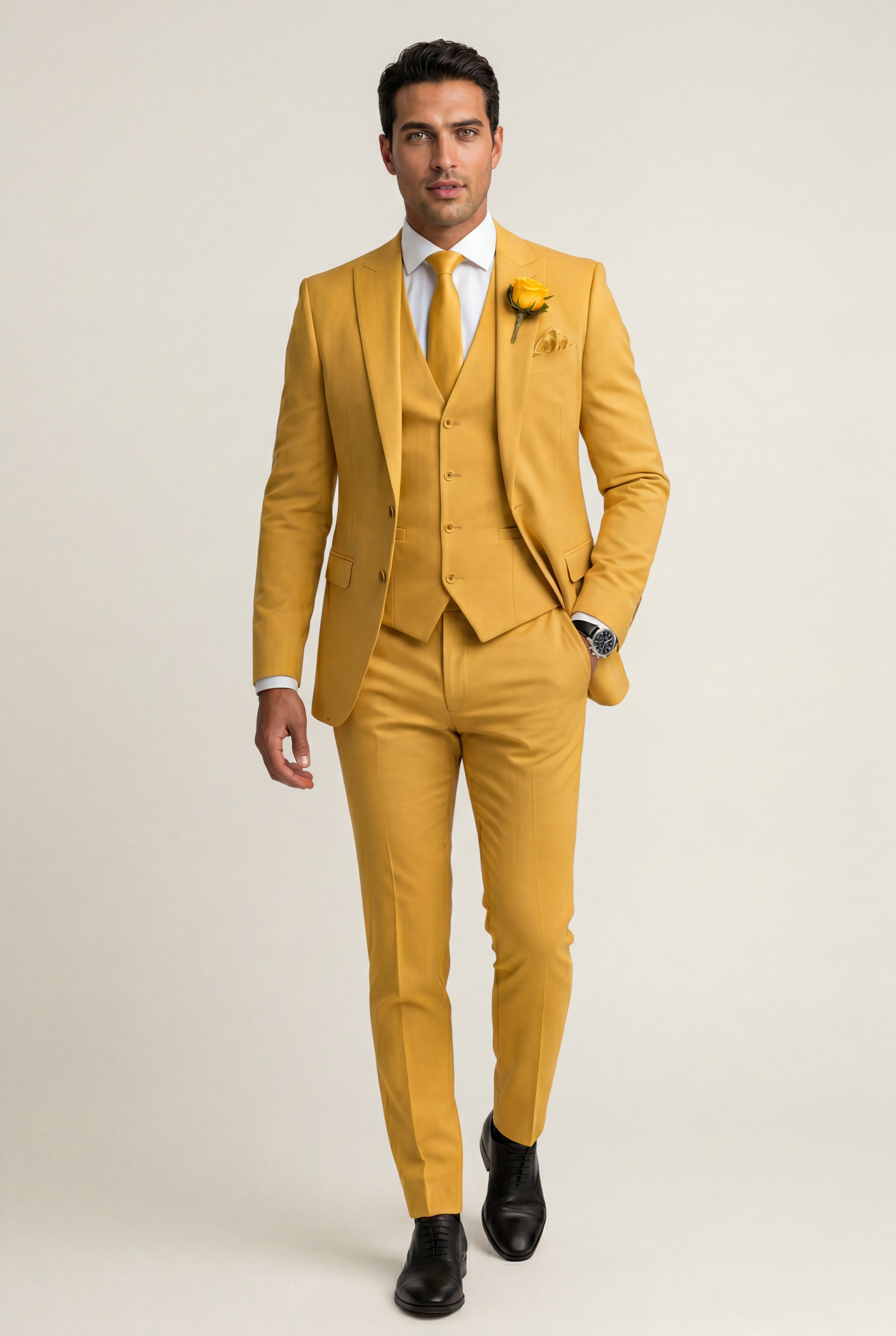 Liam | Notch Lapel Tailored Three-piece Suit