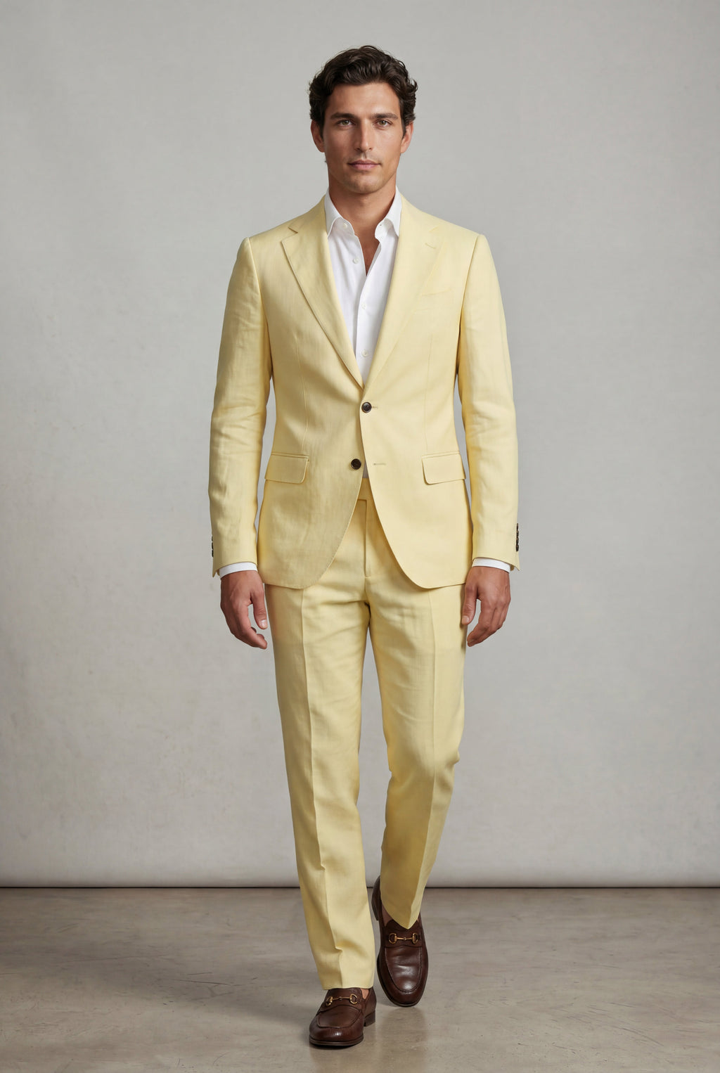 Liam | Pastel Slim Fit Two-piece Suit with Notched Lapel