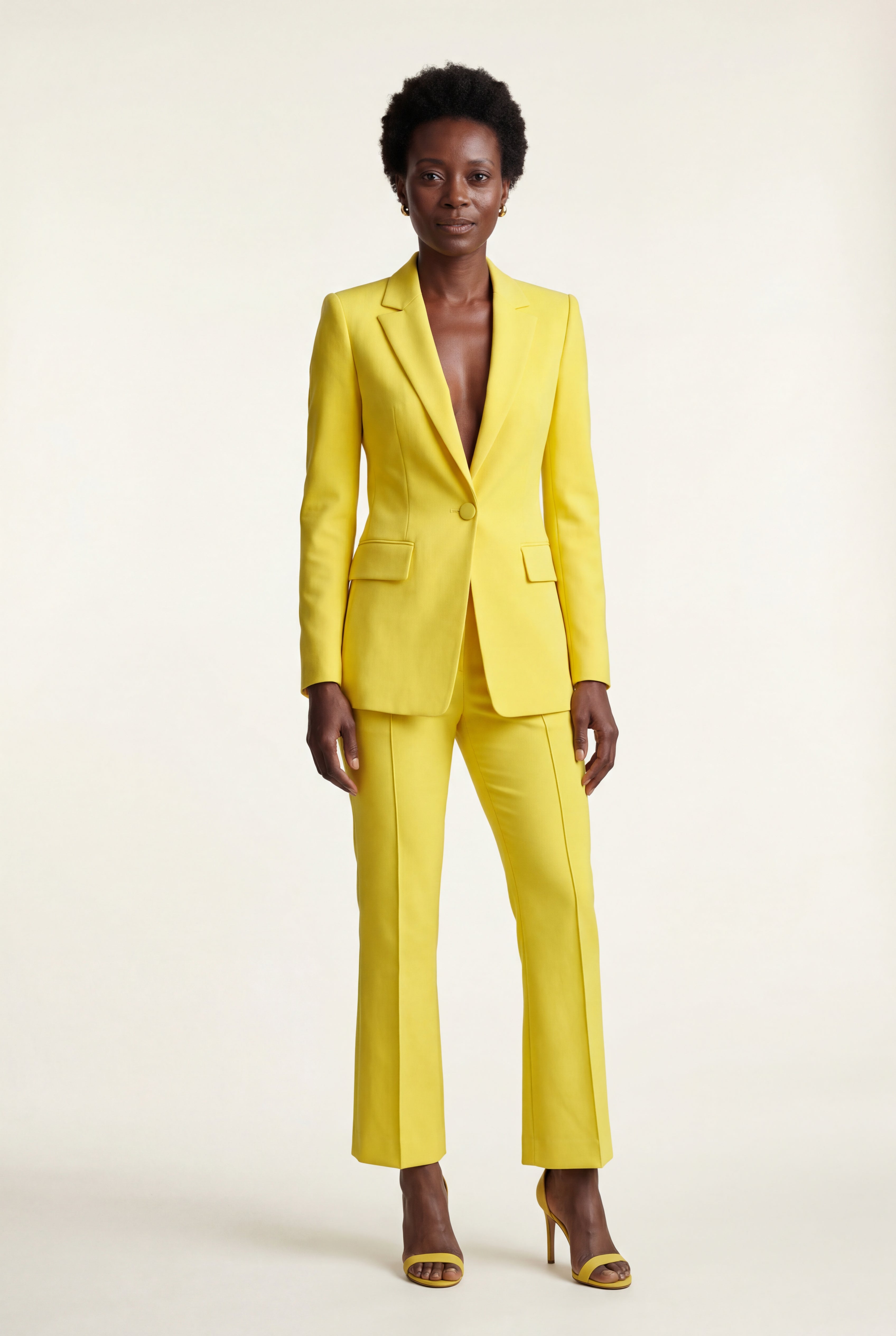 Elcevi | Single-breasted Tailored Blazer and Trouser Set